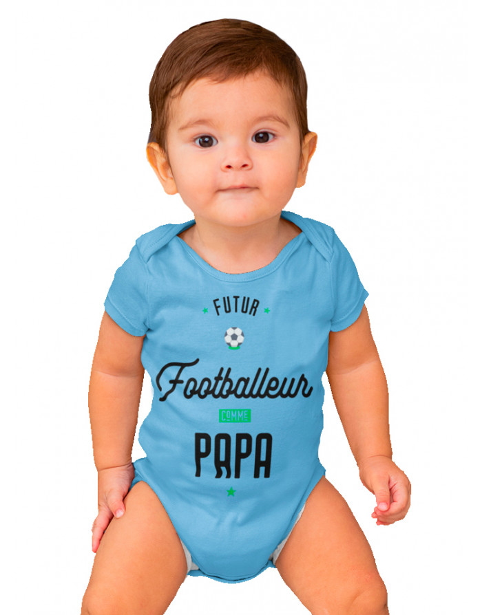 Body Bébé FUTUR FOOTBALLEUR COMME PAPA