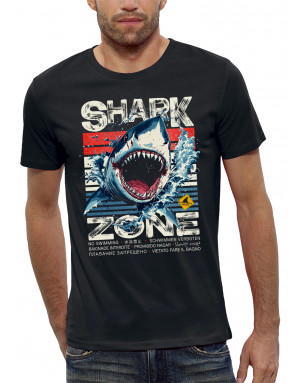 T-shirt 3D animé Requin SHARK ZONE