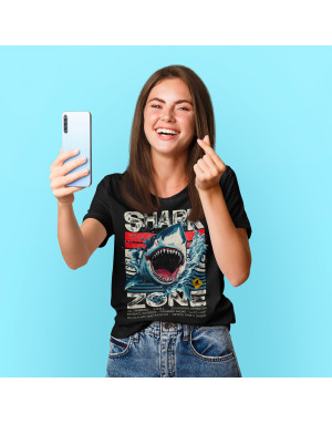 T-shirt 3D animé Requin SHARK ZONE