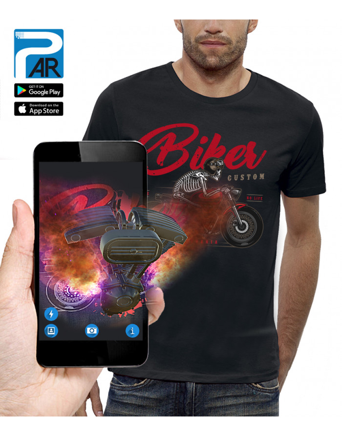 T-shirt 3D animé BIKER