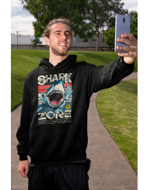 Sweat à capuche 3D animé requin SHARK ZONE