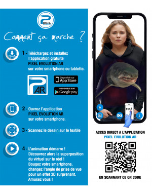 copy of Sweat à capuche 3D animé requin SHARK ZONE