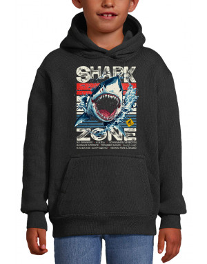Sweat à capuche 3D animé Requin SHARK ZONE