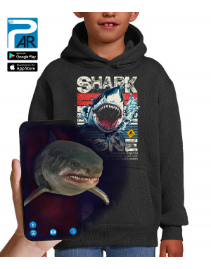 Sweat à capuche 3D animé Requin SHARK ZONE