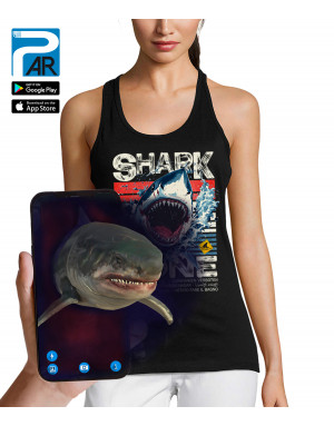 Débardeur 3D animé requin SHARK ZONE