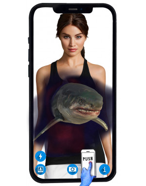 Débardeur 3D animé requin SHARK ZONE