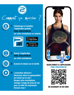 Débardeur 3D animé requin SHARK ZONE