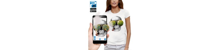 T-shirt 3D CRÂNE CIGARE LAS VEGAS