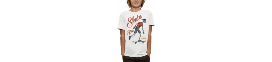 T-shirt SQUELETTE SKATER
