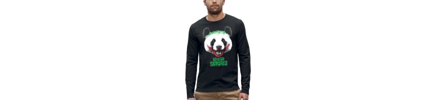 T-shirt ML PANDA WHY SO SERIOUS