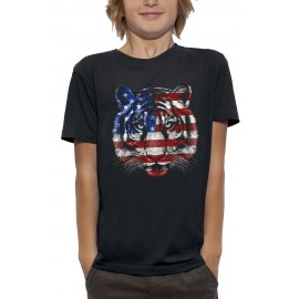 T-shirt TIGRE DRAPEAU USA