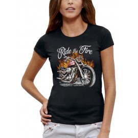 T-shirt BIKERS - RIDE THE FIRE