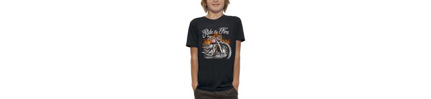 T-shirt BIKERS - RIDE THE FIRE