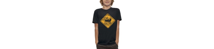 T-shirt CAUTION DRUNK BULL AHEAD