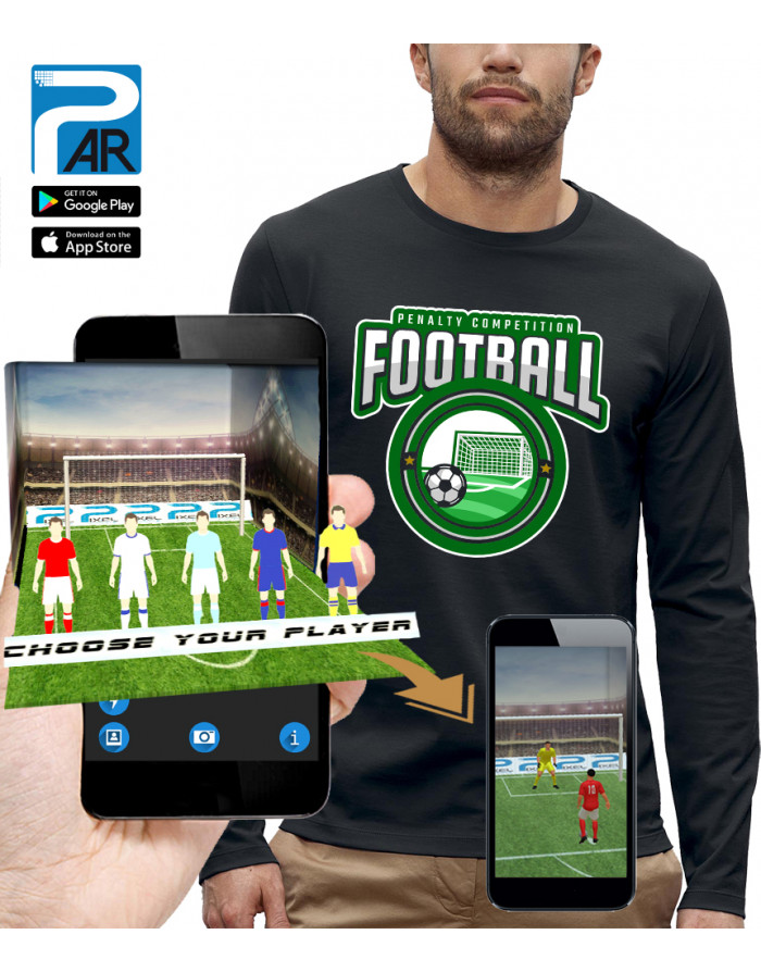 T-shirt ML 3D animé FOOTBALL