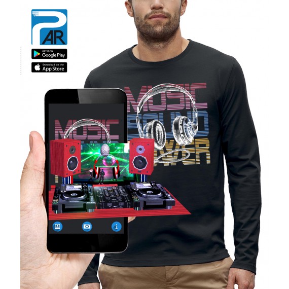 T-shirt ML 3D CASQUE DJ