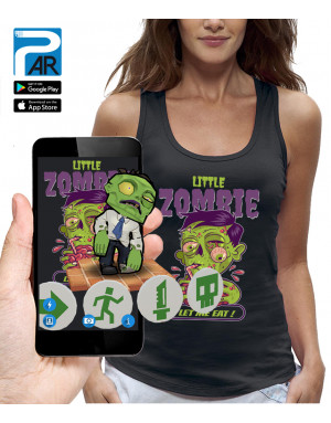 Débardeur 3D animé LITTLE ZOMBIE