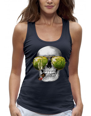 Débardeur 3D animé CRÂNE LAS VEGAS