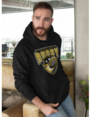 Sweat à capuche 3D animé RUGBY