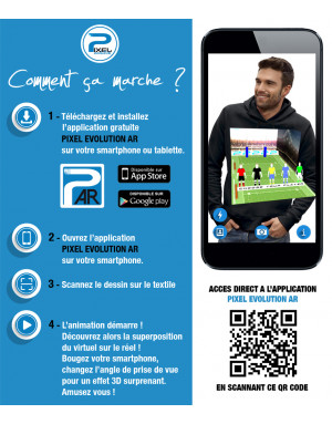 Sweat à capuche 3D animé RUGBY