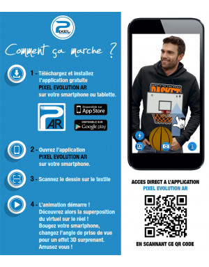 Sweat à capuche 3D animé BASKETBALL