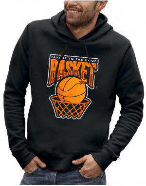 Sweat à capuche 3D animé BASKETBALL