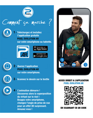 Sweat à capuche 3D animé WARNING ZOMBIE INSIDE