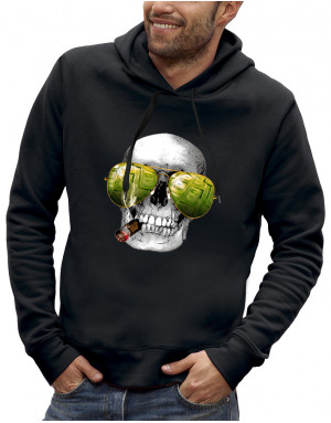 Sweat à capuche 3D animé CRÂNE LAS VEGAS