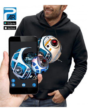 Sweat à capuche 3D animé DROIDE