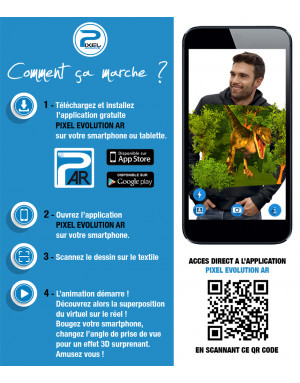 Sweat à capuche 3D animé DINOSAURE VELOCIRAPTOR