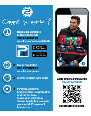 Sweat à capuche 3D animé CASQUE DJ MUSIC SOUND POWER