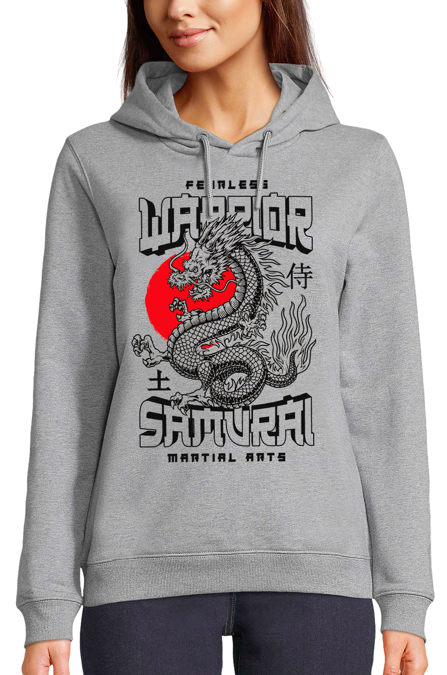sweat-a-capuche-femme-gris-dragon-warrior-samourai.jpg