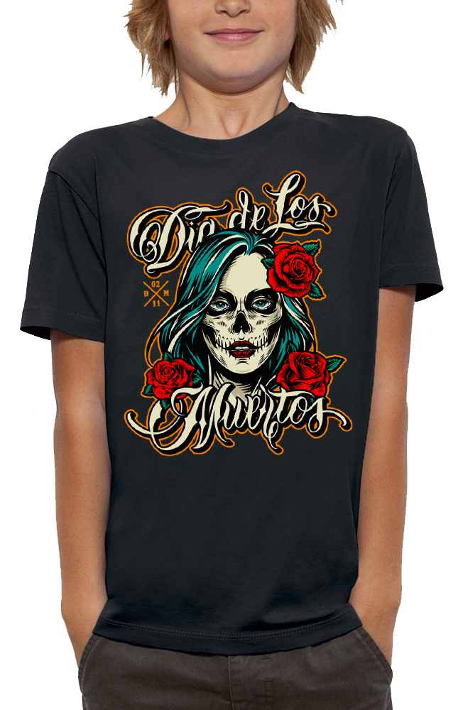 t-shirt-enfant-blanc-dia-de-los-muertos-roses.jpg